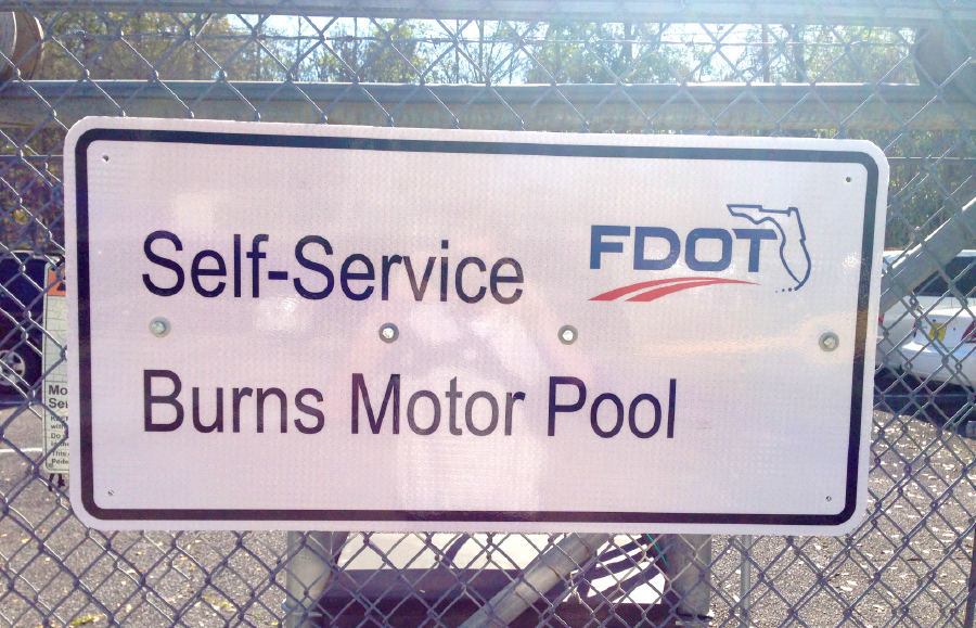 FDOT logo on sign