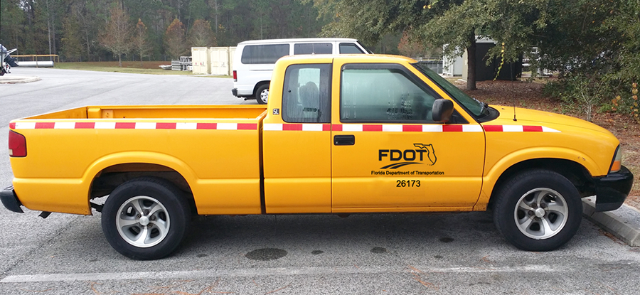 FDOT logo on truck