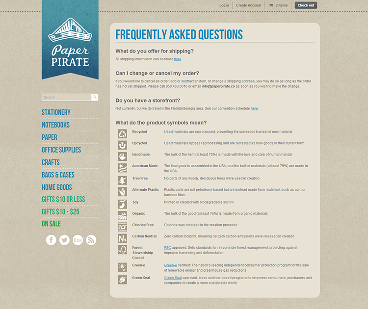 Paper Pirate frequently asked questions